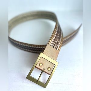 HYDE COLLECTION STUDDED LEATHER BELT (large)